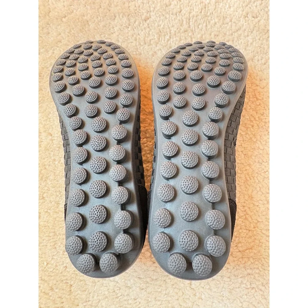 Bernie‎ Mev Catwalk Black Woven Ballet Flats Women Size 37 Slip On Comfort Shoes